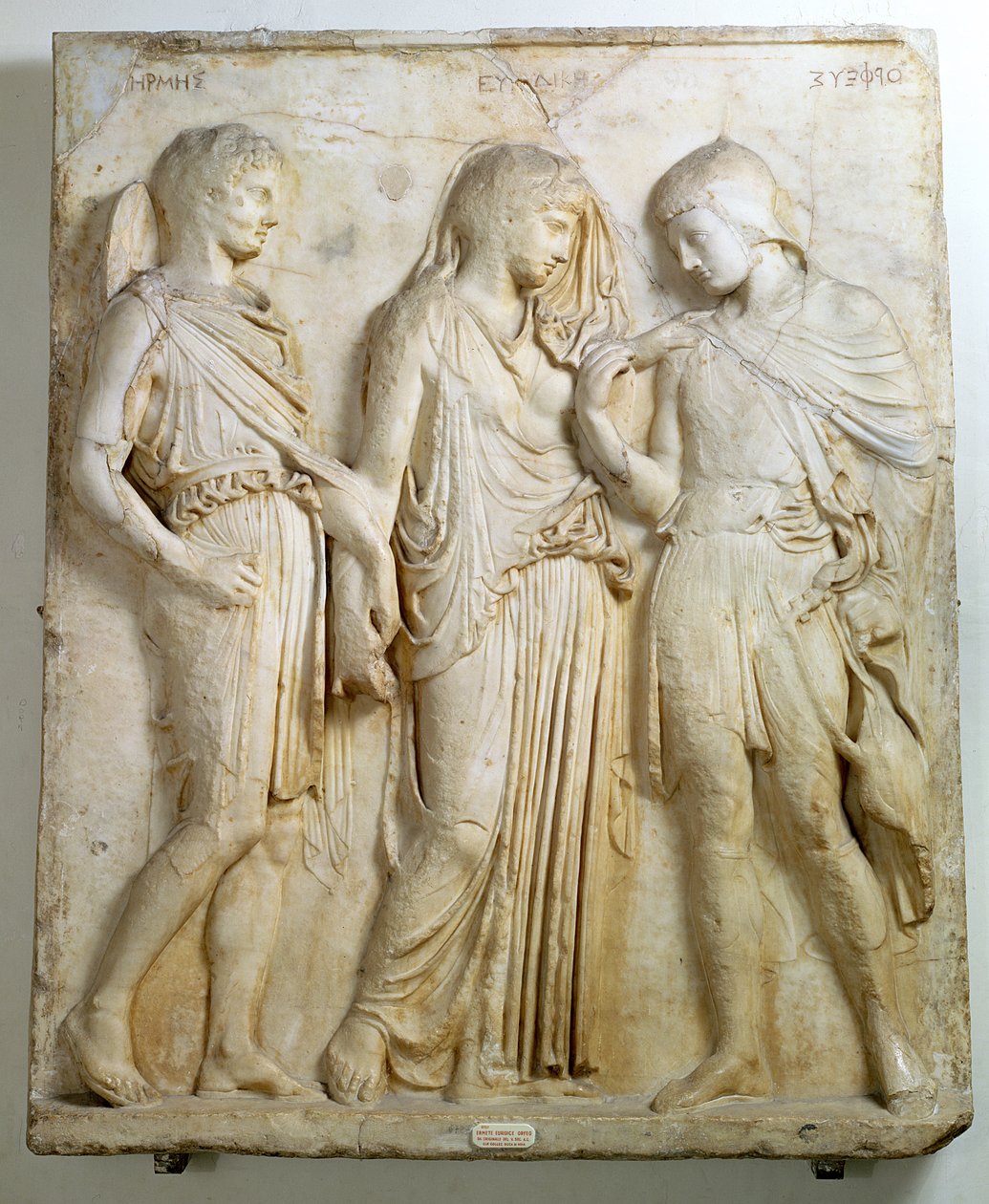 Hermes，Orpheus和Eurydice，浮雕，公元前5世纪希腊原版的罗马副本（大理石） 作者 小说