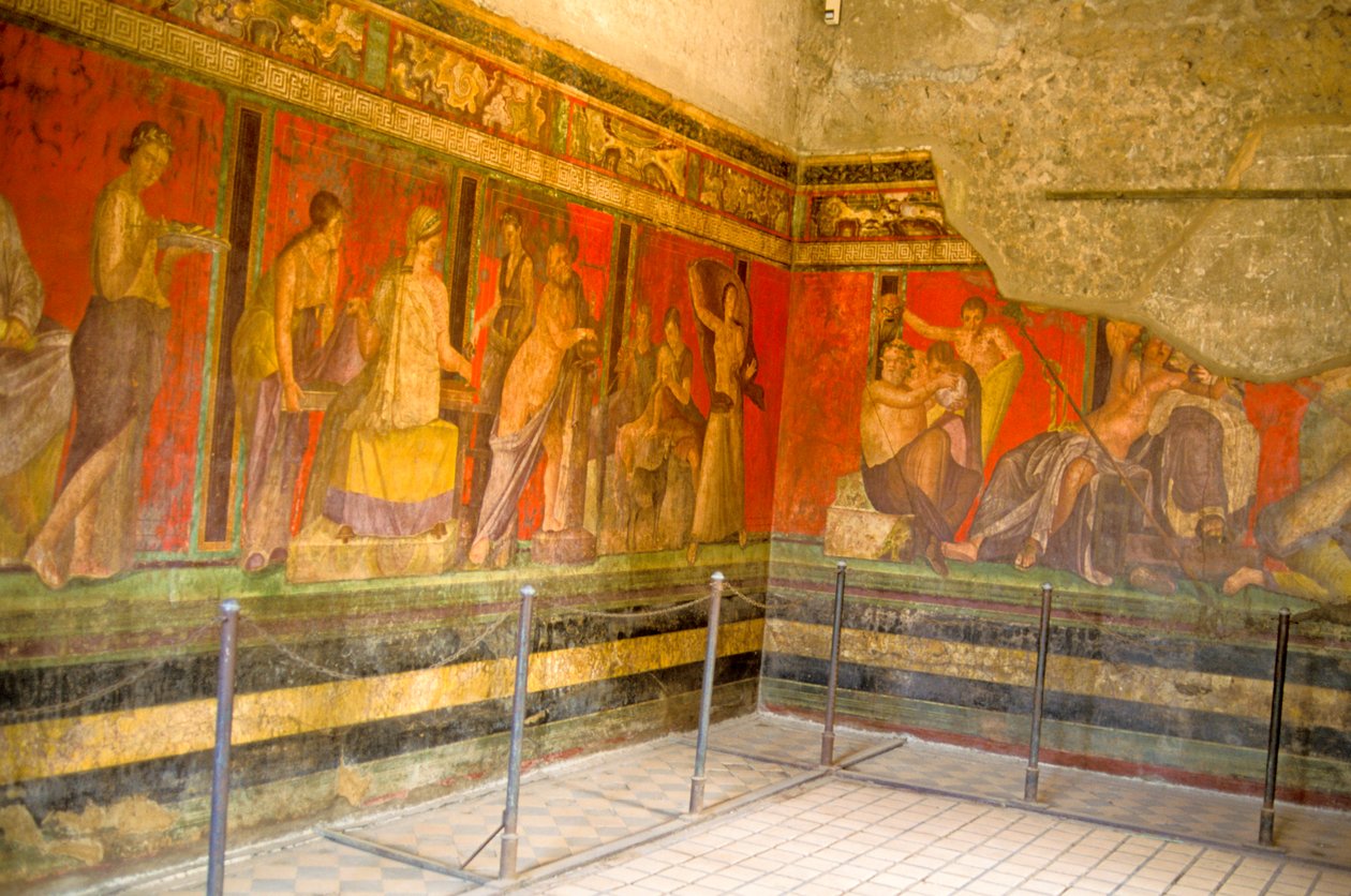 狄俄尼索斯崇拜的入会仪式，Villa Dei Misteri 的壁画 作者 小说