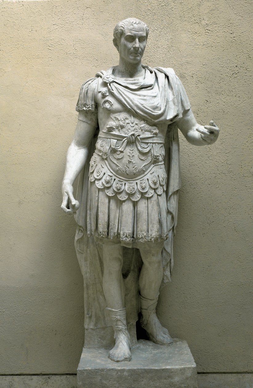 Jules Cesar (Julius Caesar)（公元前 100-44 年）雕塑 - 罗马文明博物馆，罗马 作者 小说