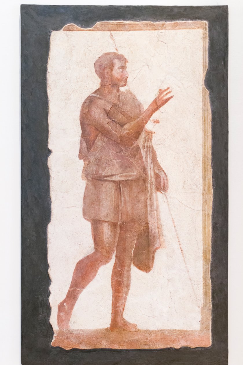 披斗篷的男人，Pallavicini Rospigliosi 收藏，公元 200 年左右，编号 103420（壁画） 作者 小说