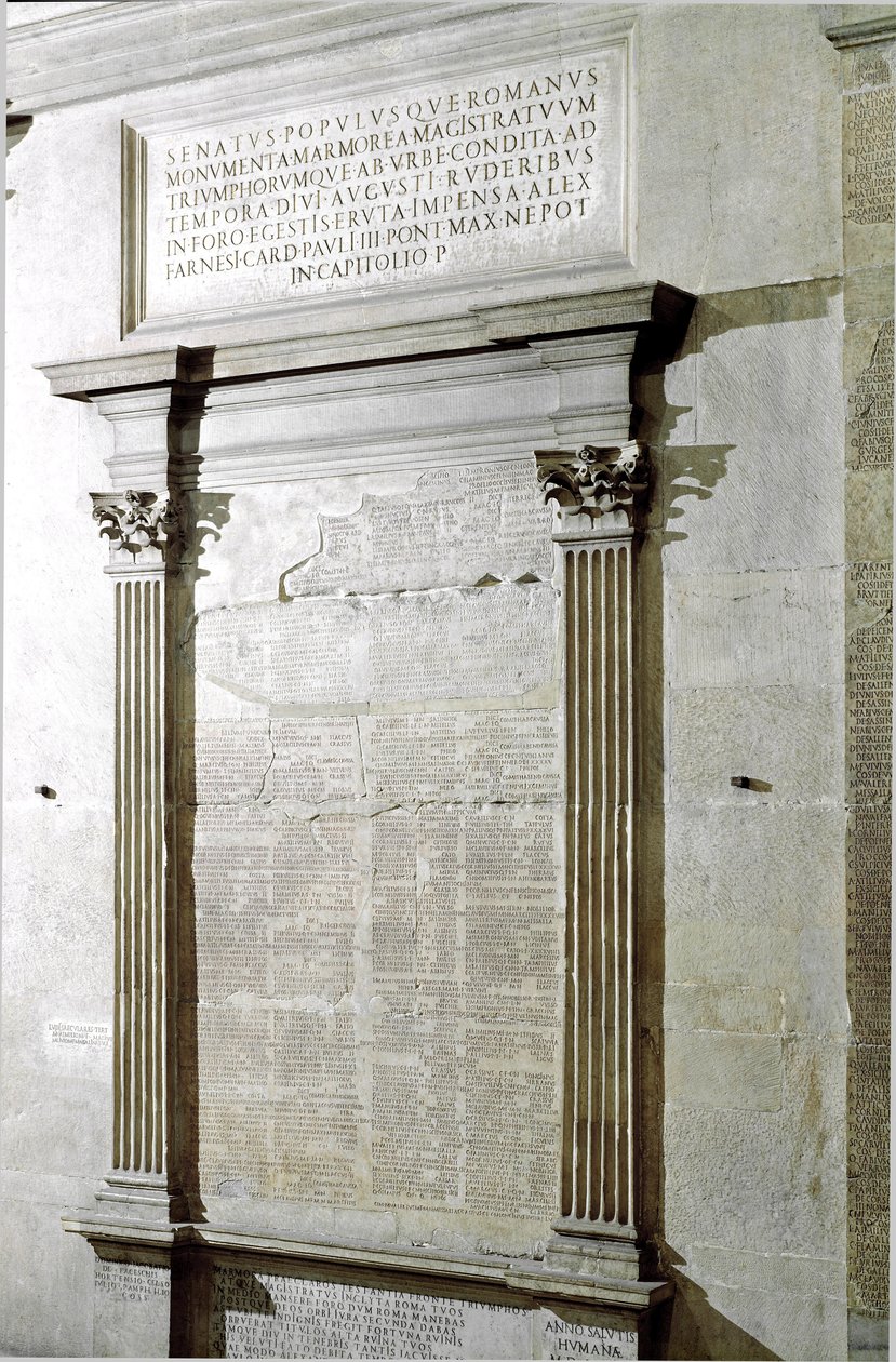 Plaque of the Triumphal and Consular Fastes. Period of Emperor Augustus. 27 BC-14 AD. Rome, Musei Capitolini - Registration plate of the Consular and Triumphal Fasti Period of Roman Emperor Augustus (27 BC-14 A.D). Musei Capitolini, Rome, Italy 作者 小说