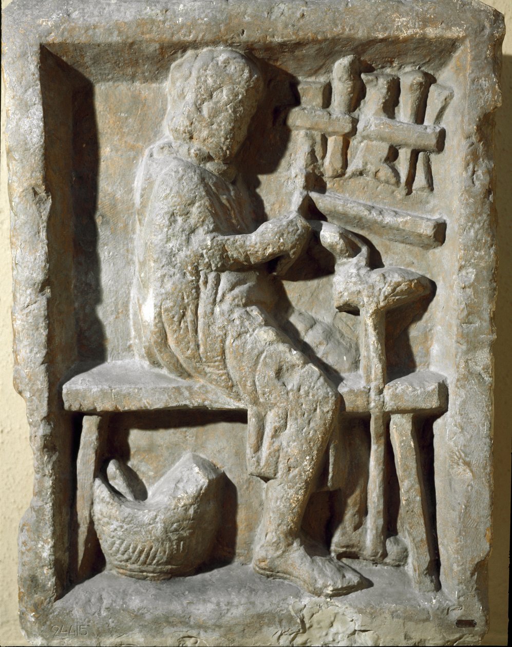 罗马艺术：“工作中的铁匠”公元 1 世纪罗马，Museo della Civilta Romana 作者 小说