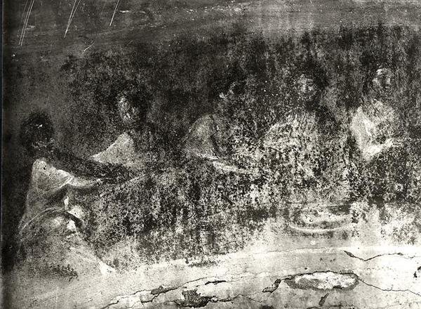 圣餐仪式（壁画）（黑白照片） 作者 小说