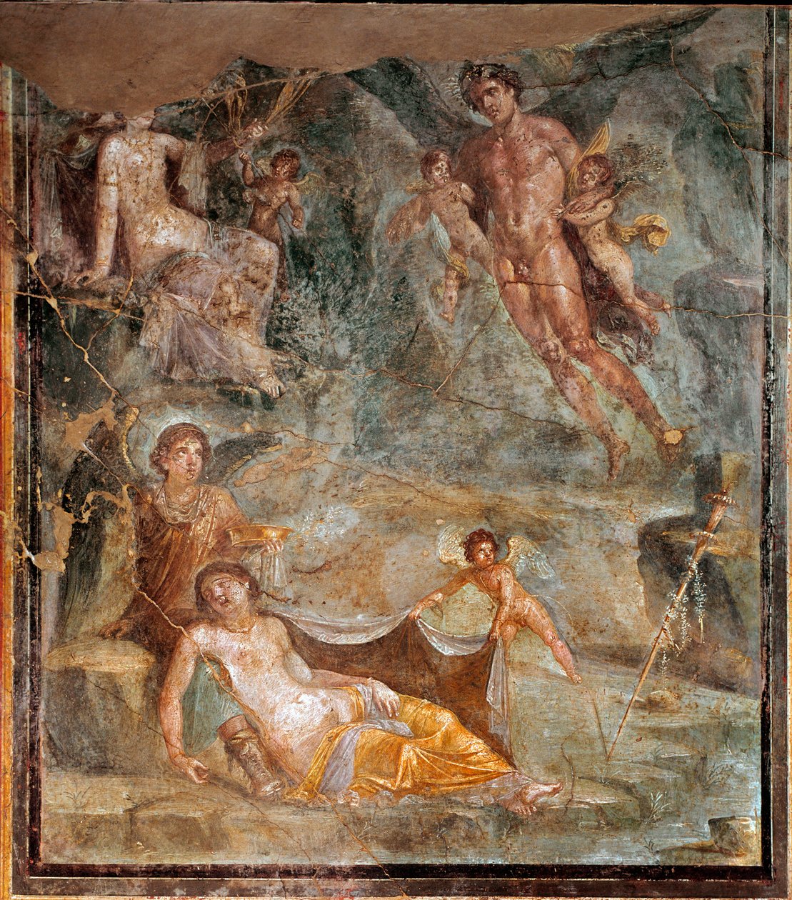 Zephyrus 和女神 Chloris 的婚礼（壁画，公元 45-79 年） 作者 小说