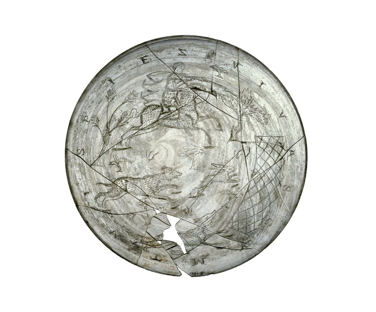 Wint Hill Bowl，刻有狩猎场景，可能来自莱茵兰，罗马，4世纪（玻璃） 作者 小说