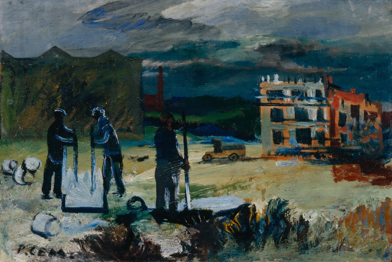 建造新房，1933年 作者 罗曼·马特维耶维奇·谢马什凯维奇