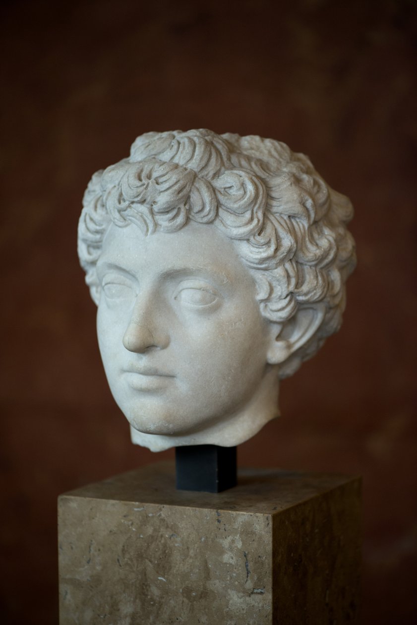 Art Rome Head of the Roman Emperor Mark Aurele Young (121 - 180 AD) Marble 作者 罗马罗马