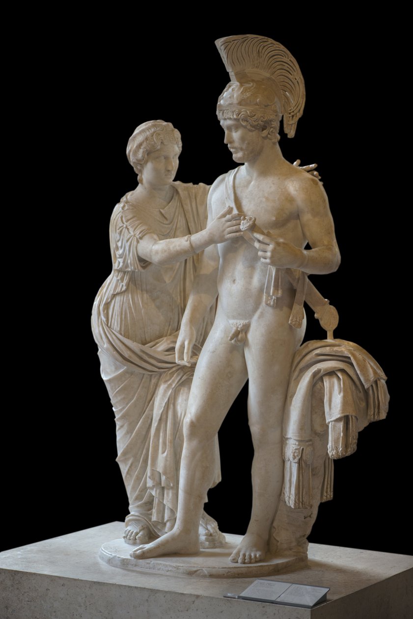 Art Rome Imperial Couple in March and Venus (between 120 and 140 AD) sculpture 作者 罗马罗马
