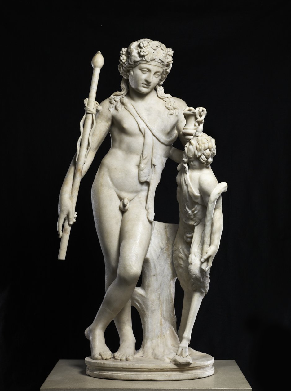 潘·狄俄尼索斯（Dionysus）与潘，公元50-150年（大理石） 作者 罗马罗马