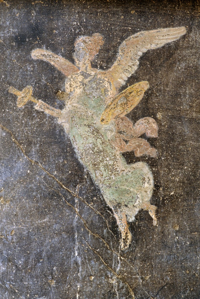 带翅膀人物壁画，庞贝维蒂宫右翼（联合国教科文组织世界遗产名录 作者 罗马罗马