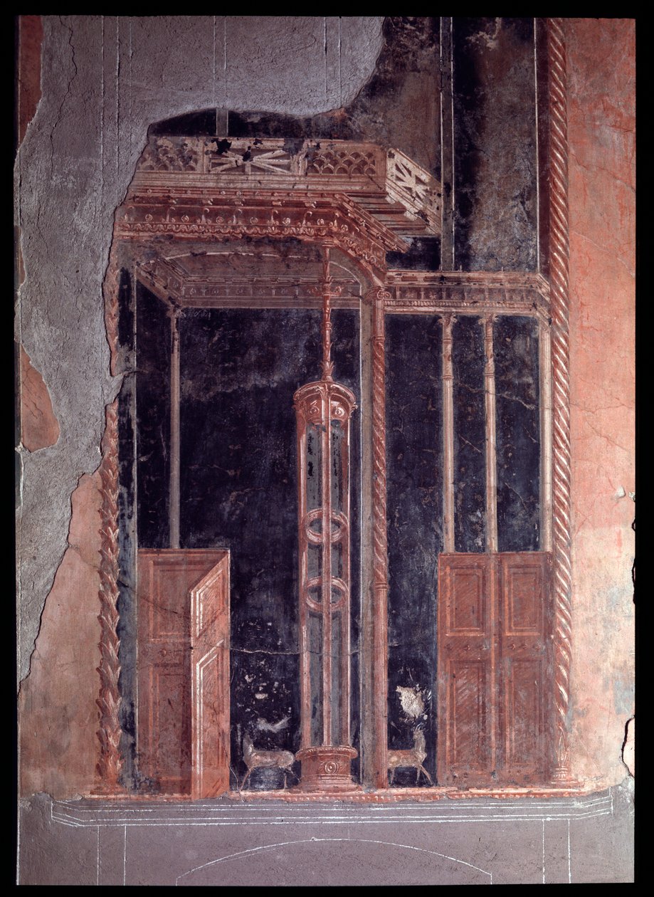 casa dei cervi 的 triclinium 壁画，公元前 5 世纪至公元 1 世纪 作者 罗马罗马