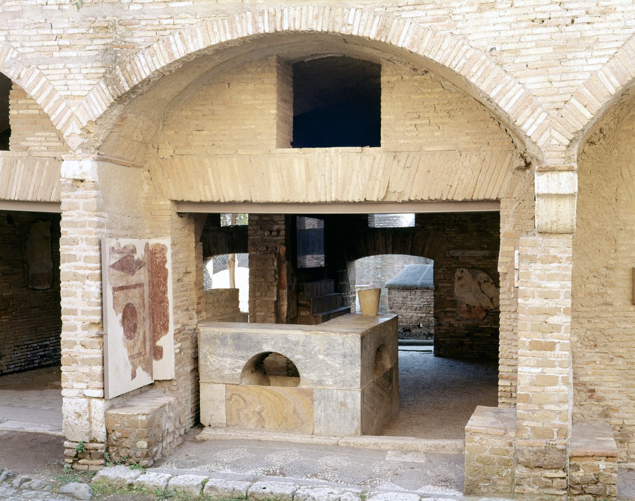 Rest of the Roman Baths in Ostia (Ostia). 作者 罗马罗马