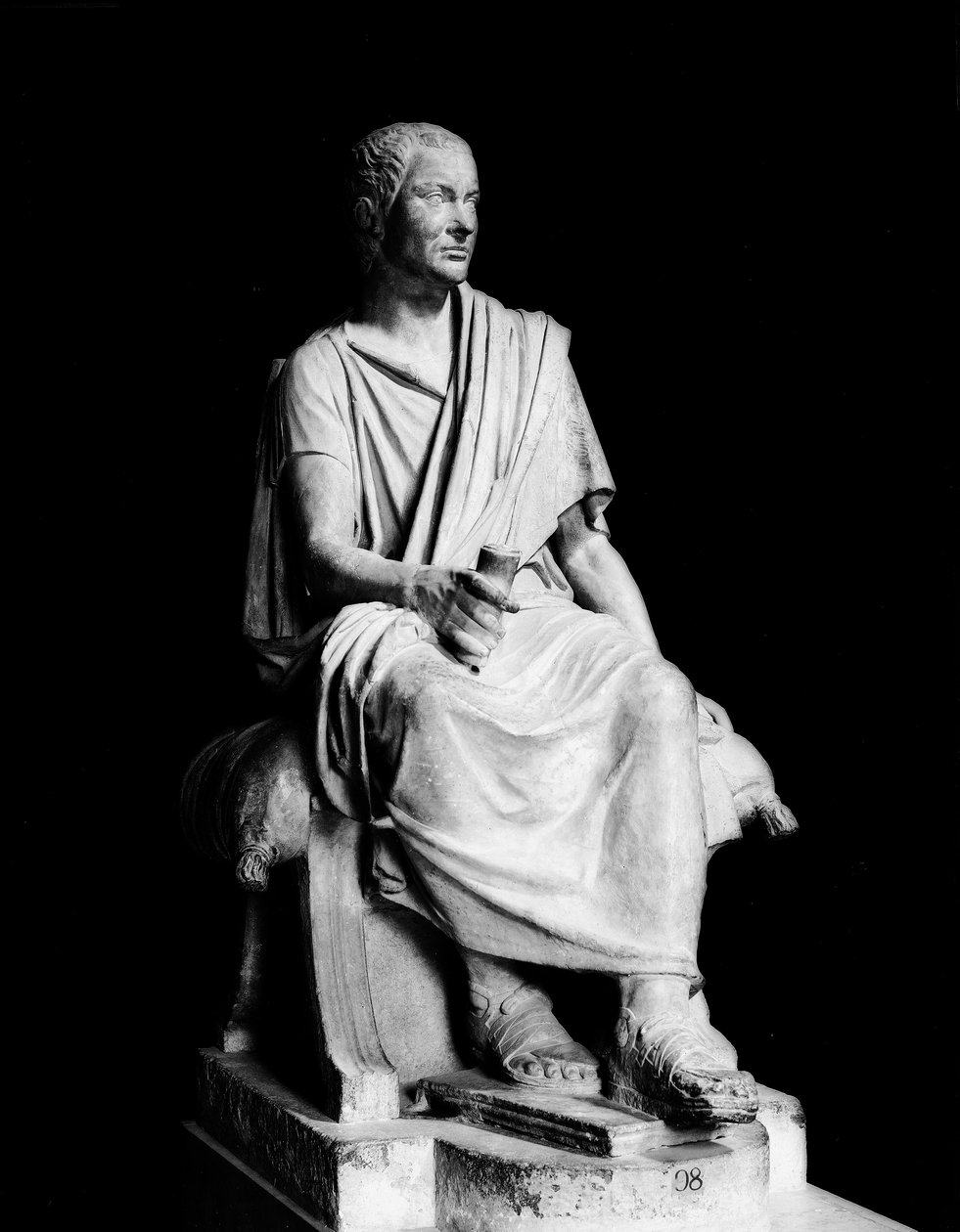 马库斯·克劳狄乌斯·马塞勒斯 (Marcus Claudius Marcellus) 雕像（公元前 268-208 年）（大理石） 作者 罗马罗马