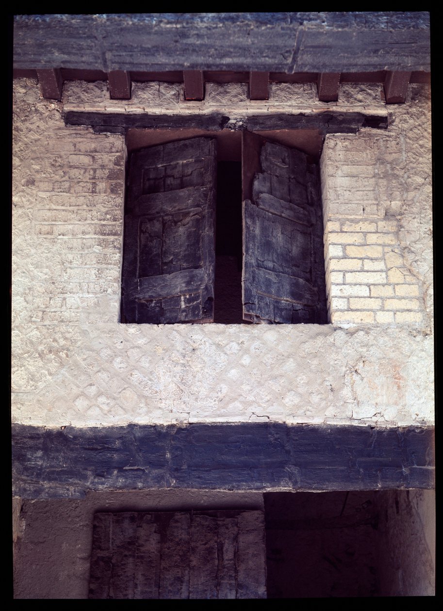 View of a carbonized window of a house of the porch of the decunamus maximus, 5th century BC-1st century AD 作者 罗马罗马