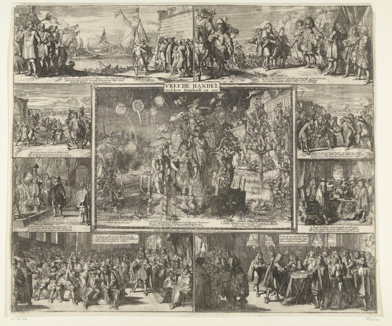 威斯敏斯特和约》，1674 年
Vreede Handel tusschen Engelandt en ons（标题见实物） 作者 罗曼·德·豪格