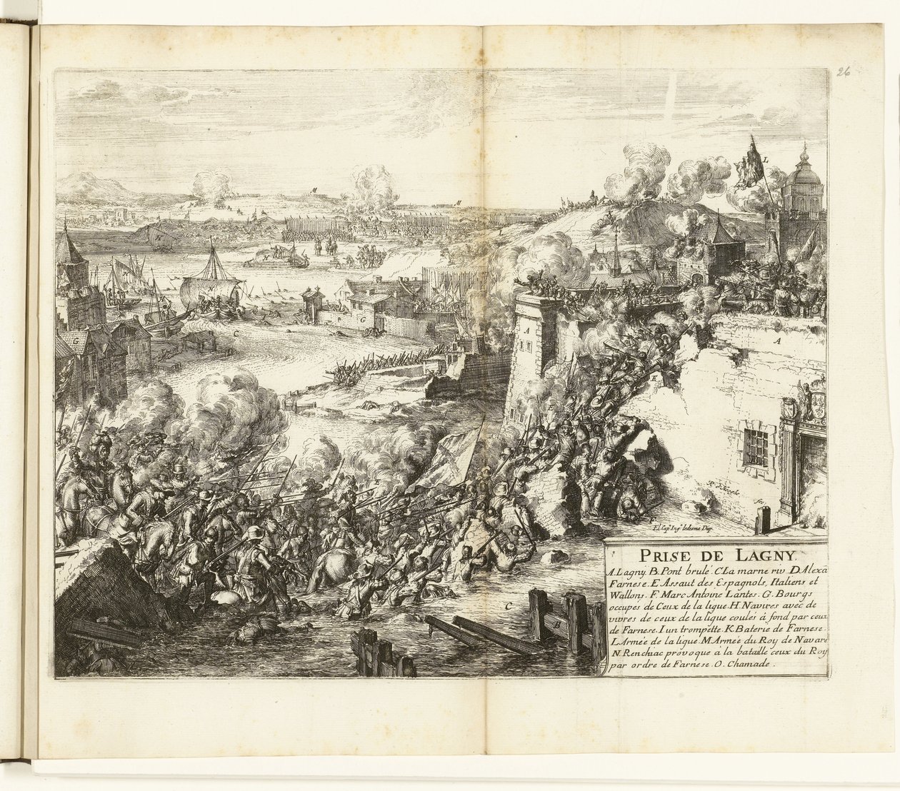 Inname van Lagny，1589-1590 年
Prise de Lagny（物品上的标题）
法兰德斯战争（系列标题） 作者 罗曼·德·豪格