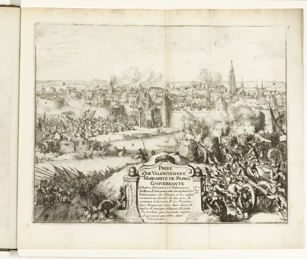 Inname van Valenciennes，1567 年
Prise de Valenciennes（物品上的标题）
法兰德斯战争（系列标题） 作者 罗曼·德·豪格