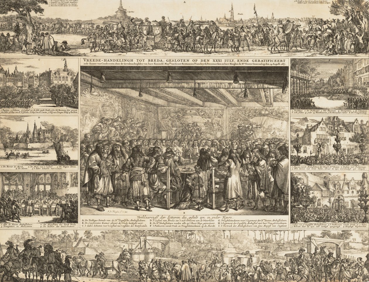Peace Conference at Breda,.n.d., n.d.. 作者 罗曼·德·豪格