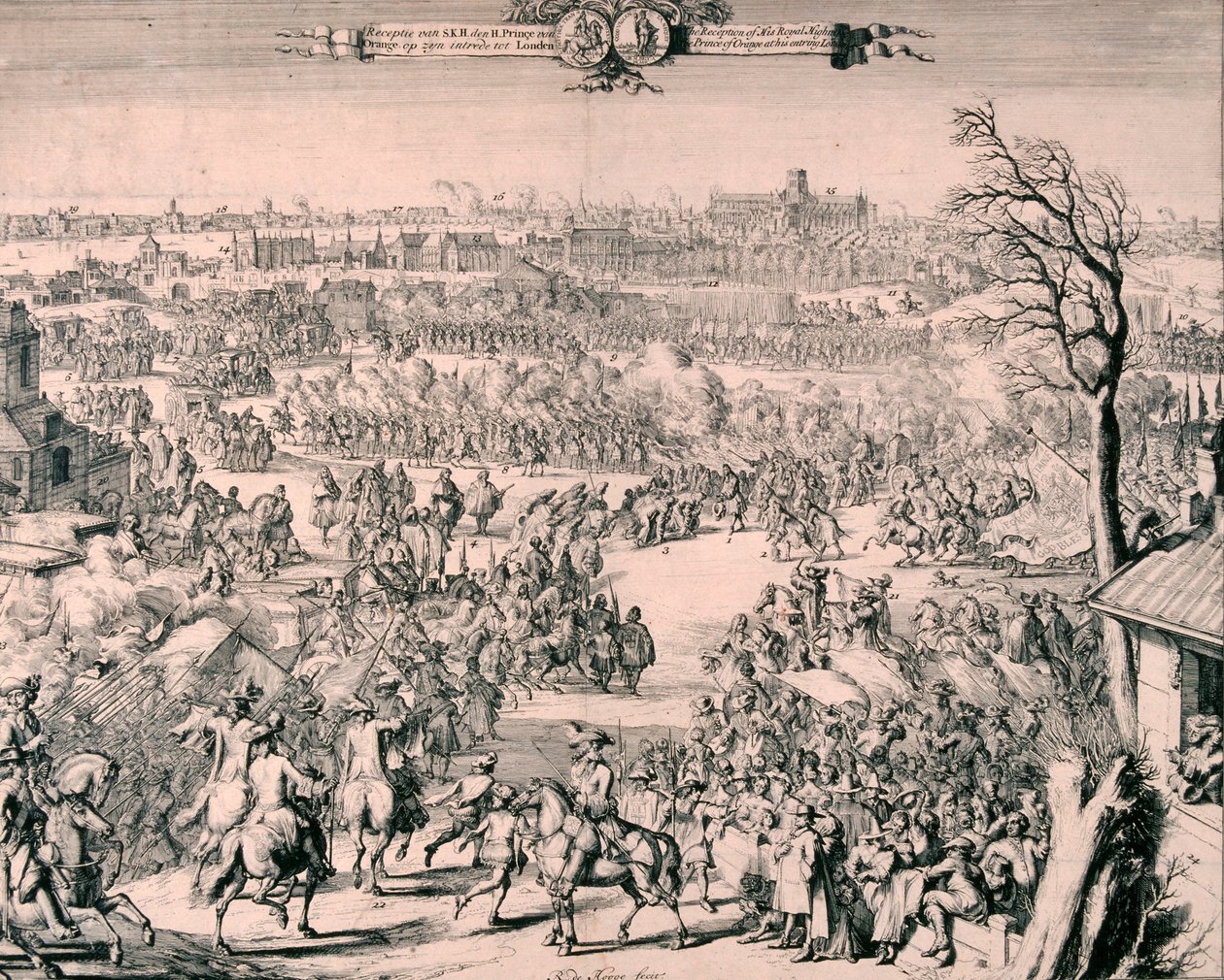 国王威廉三世的皇家游行，1688年 作者 罗曼·德·豪格