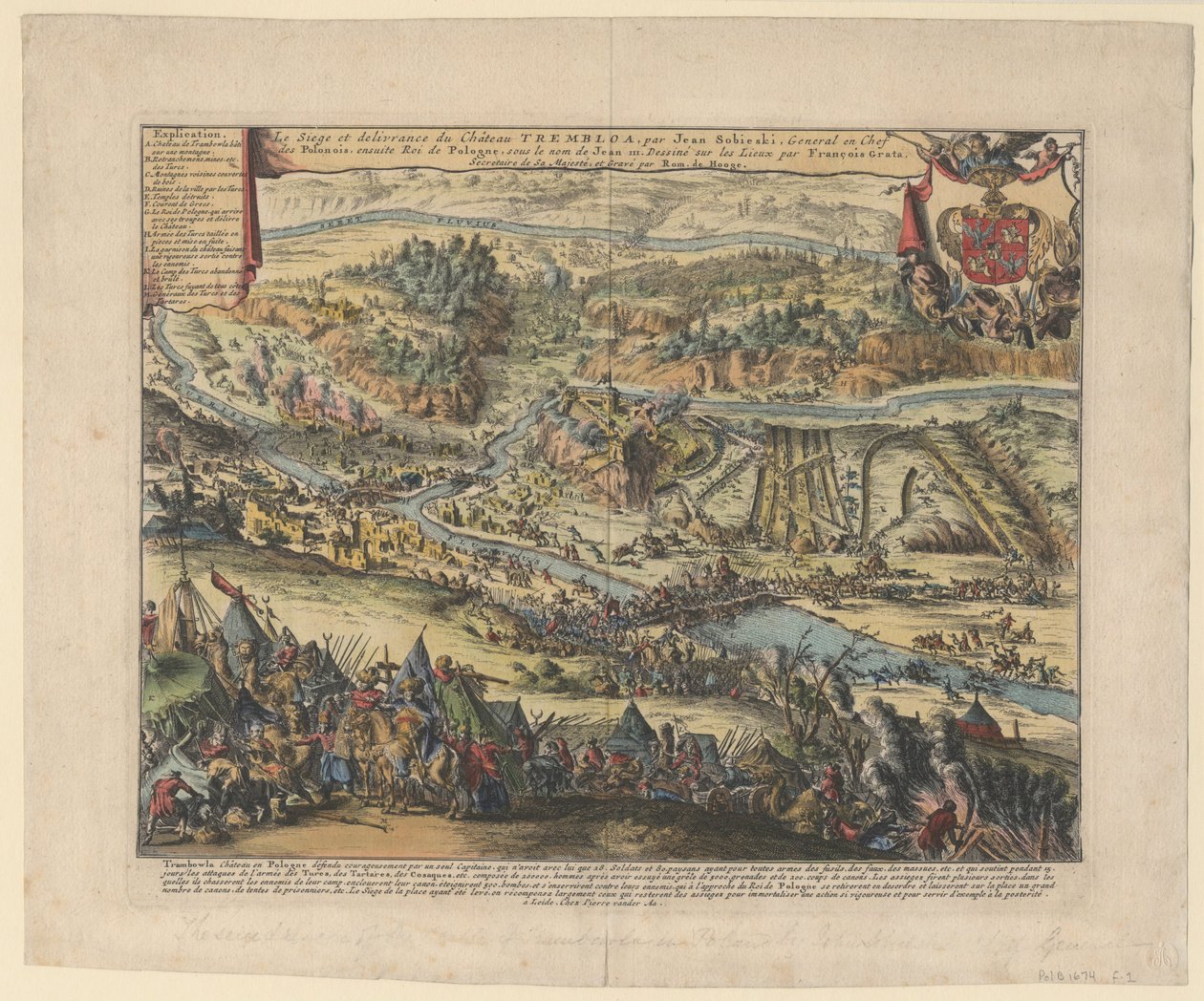 1675年，1690年的Trembowla围攻 作者 罗曼·德·豪格