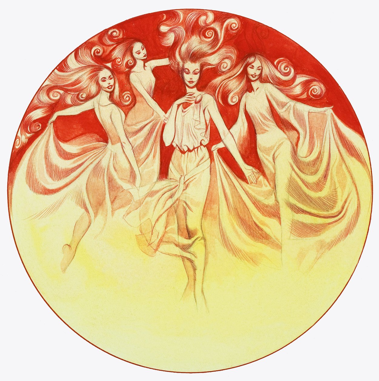 唐豪瑟与维纳斯》（纸上水粉画） 作者 罗恩·恩布尔顿