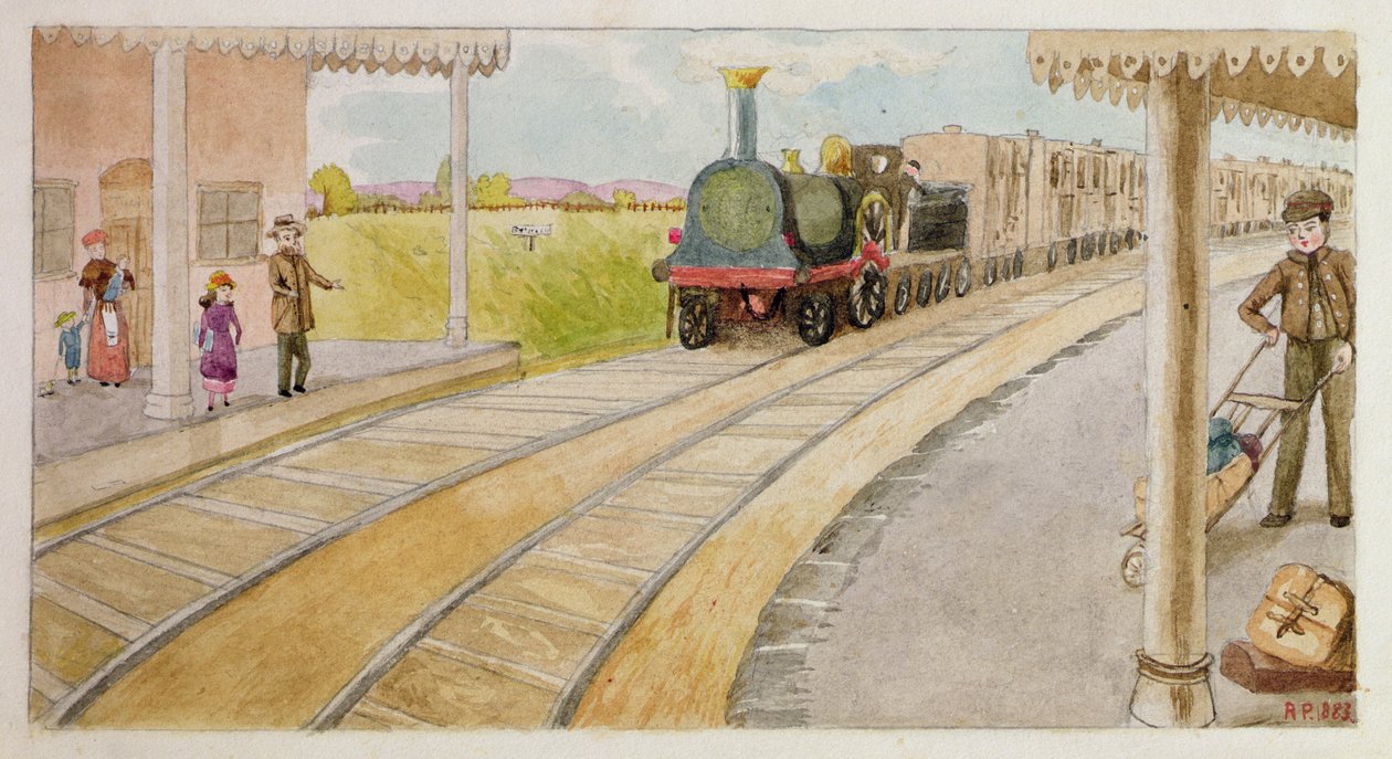 赶上火车，Addiscombe，1883年 作者 罗莎·克莱门蒂娜·佩瑟里克