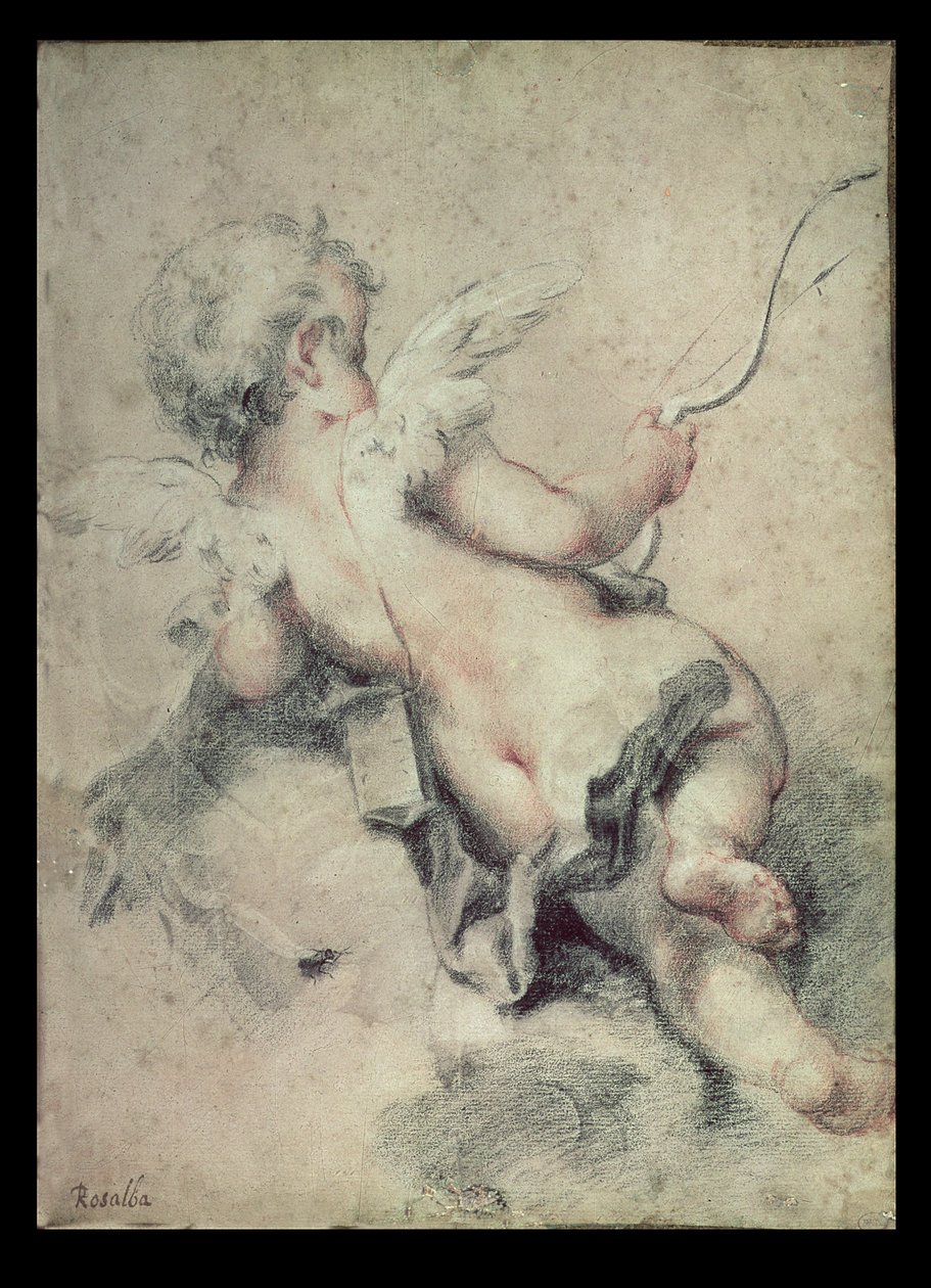 丘比特躺在云上 作者 Rosalba Giovanna Carriera