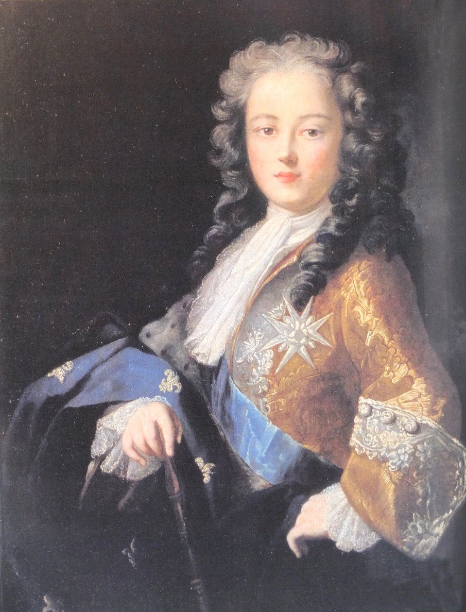 法国国王路易十五（1710-1774 年）年轻时的肖像 作者 罗莎尔巴·卡瑞拉