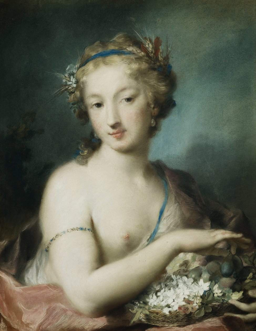 植物区系，半长，李子， 作者 Rosalba Giovanna Carriera