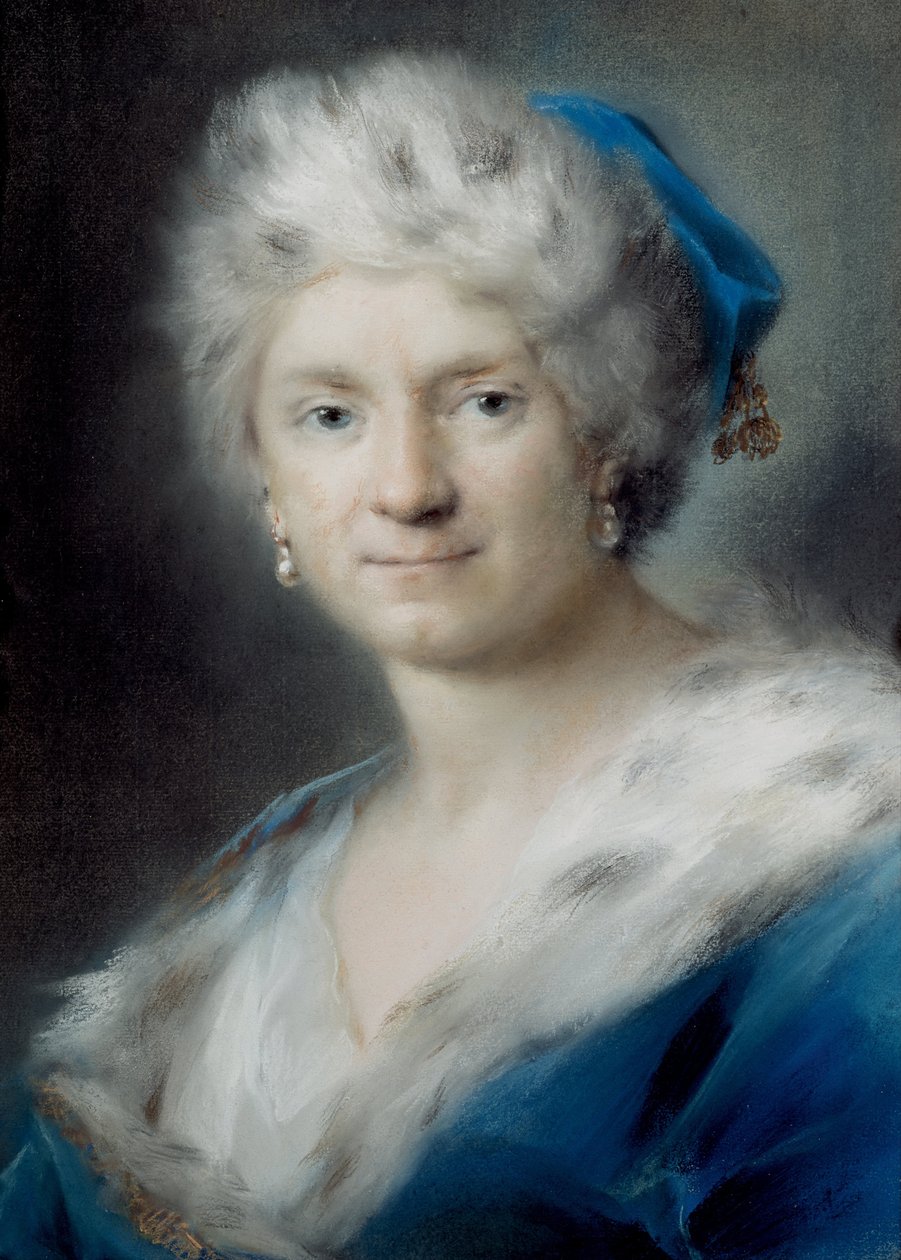 自画像为冬天，1731年 作者 Rosalba Giovanna Carriera