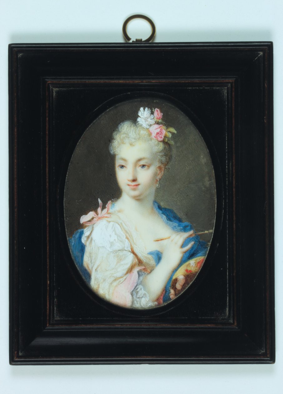 自画像（象牙水彩） 作者 Rosalba Giovanna Carriera