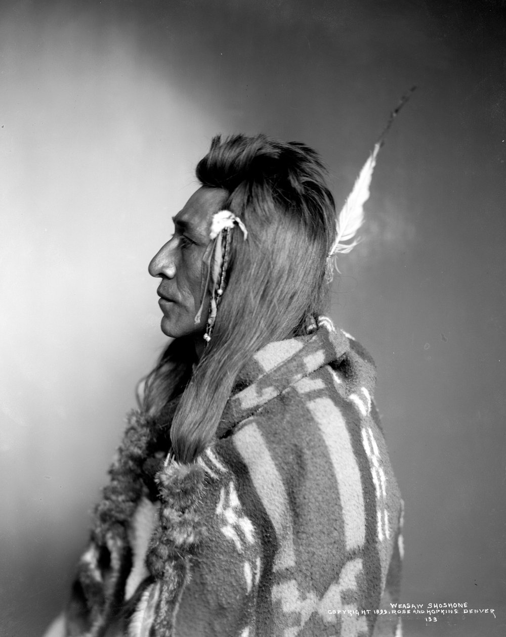 Weasaw Shoshone，1899年 作者 罗斯和霍普金斯工作室