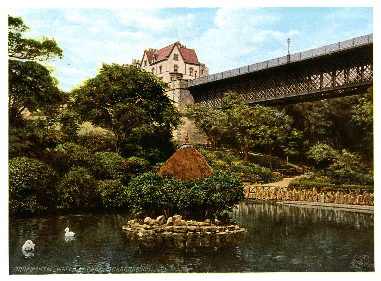 士嘉堡公园的观赏水》，1901年。 作者 罗斯和利弗西奇