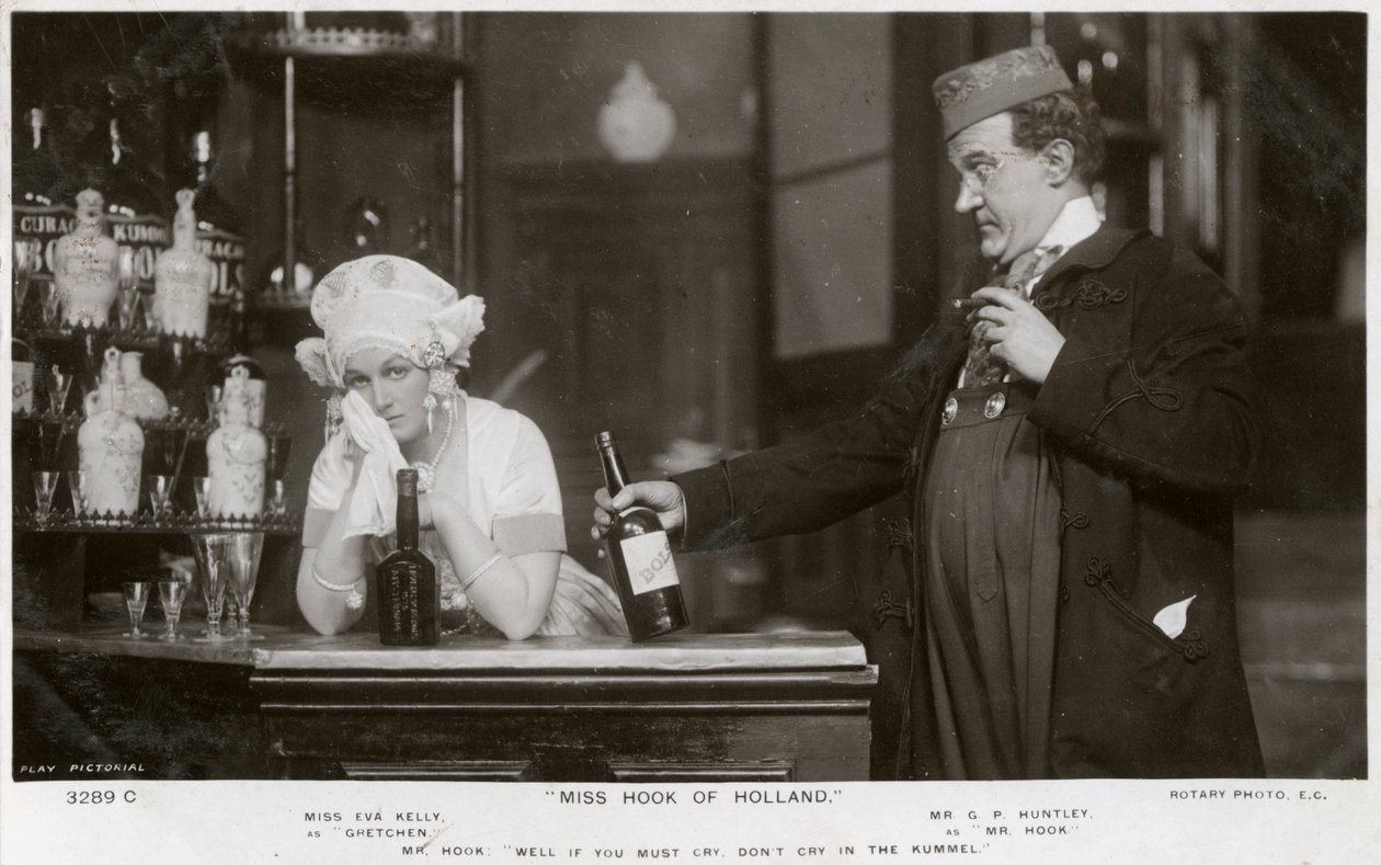 伊娃·凯利（Eva Kelly）和GP亨特利（GP Huntley），英国演员，c1907年。 作者 旋转照片
