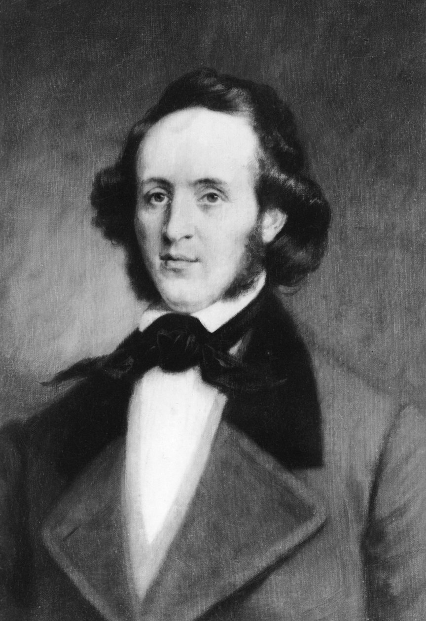 费利克斯·门德尔松（Felix Mendelssohn）1809-1847年，德国作曲家，1907年。 作者 旋转照片