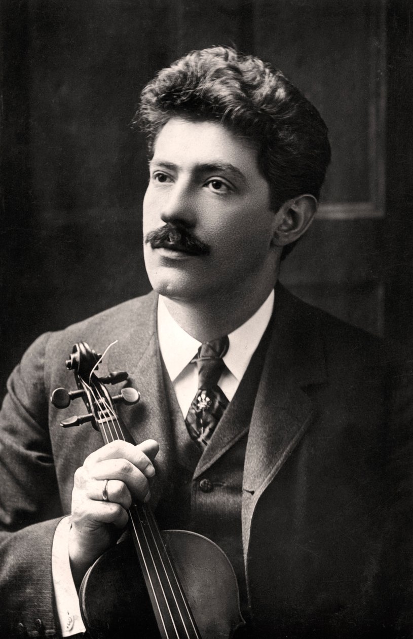 弗里茨·克赖斯勒（Fritz Kreisler），1875-1962年，奥地利裔美国小提琴家和作曲家，1907年。 作者 旋转照片