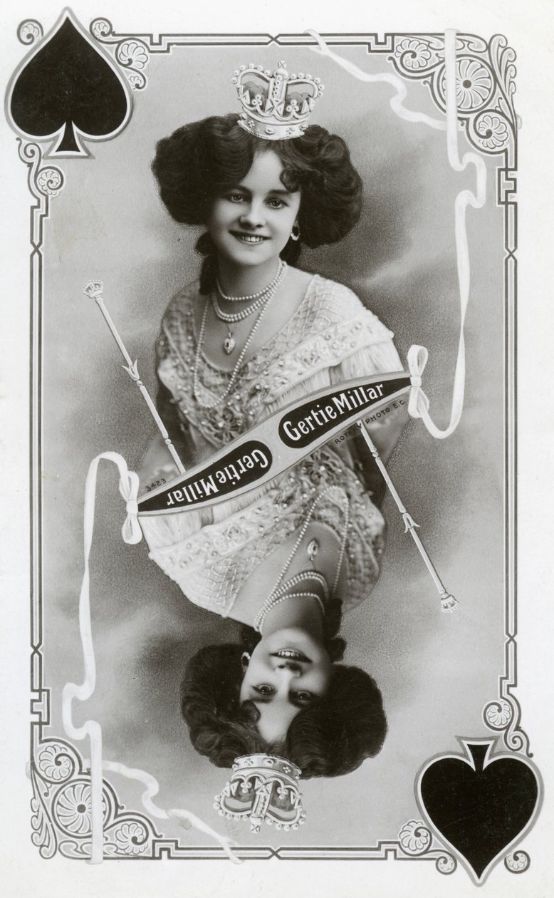 格蒂·米勒（Gertie Millar），英国女演员和歌手，c1905年。 作者 旋转照片