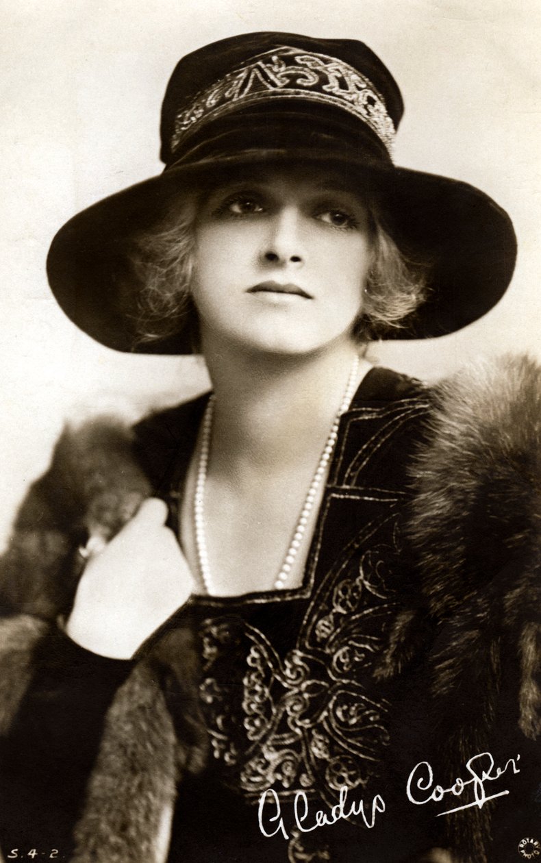 Gladys Cooper 1888-1971，英国女演员，二十世纪初。 作者 旋转照片