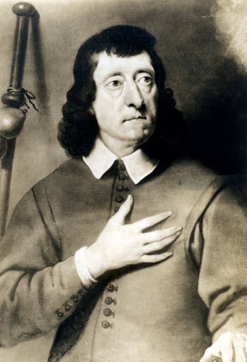 约翰·弥尔顿（John Milton）1608-1674，英国诗人，二十世纪初。 作者 旋转照片