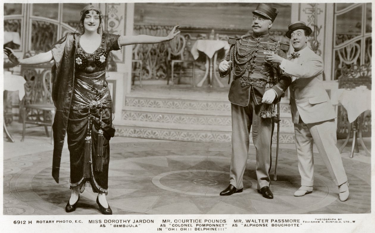 各位演员哦！哦!德尔芬!!!，c1916。 作者 旋转照片