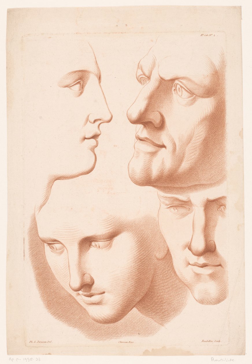 男女头像
自然素描原理，第二部分（系列名称）
IIe Cahier de Principes du Dessin d