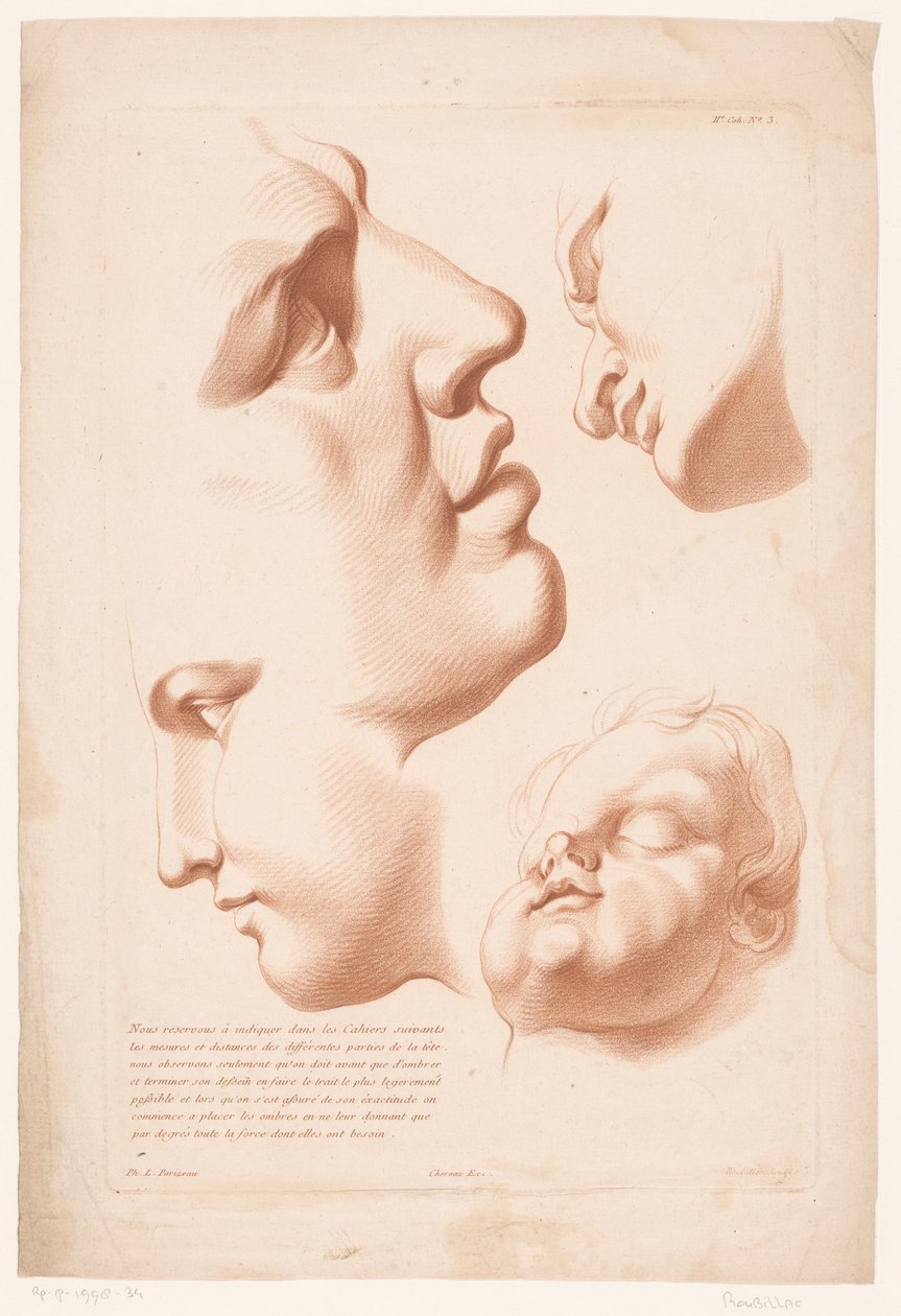 男人、女人和孩子的头像
自然素描原理，第二部分（系列名称）
IIe Cahier de Principes du Dessin d