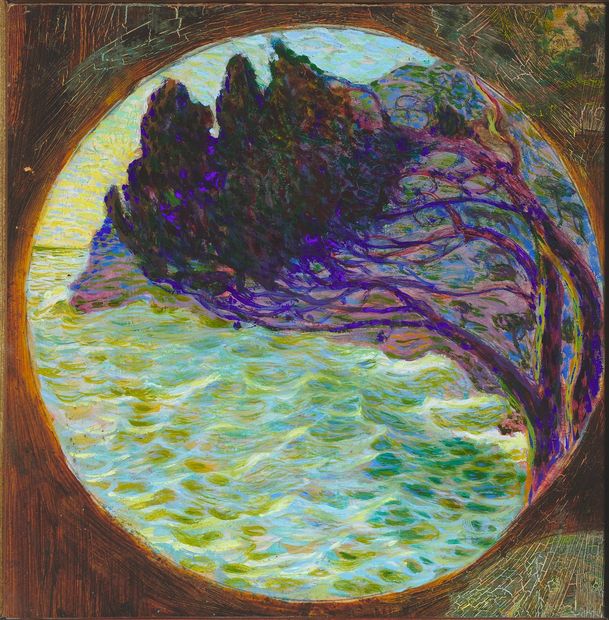 波涛汹涌的大海，1914-15年 作者 鲁巴尔多·梅雷洛