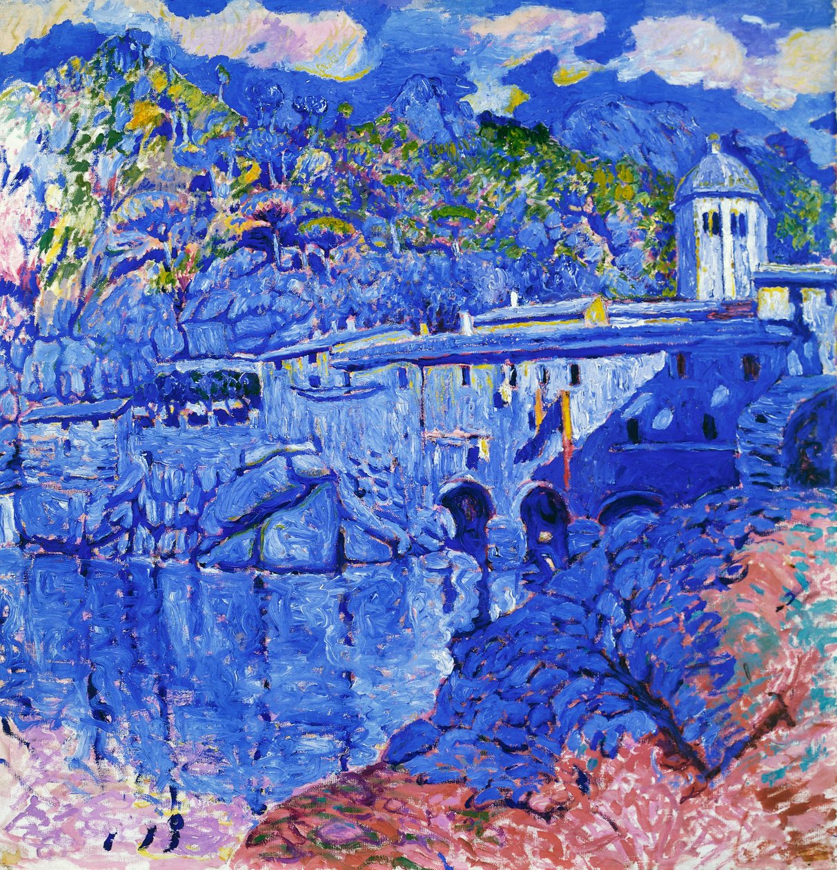 San Fructuosus，作者 Rubaldo Merello（1872-1922），布面油画。 意大利，20 世纪。 作者 鲁巴尔多·梅雷洛