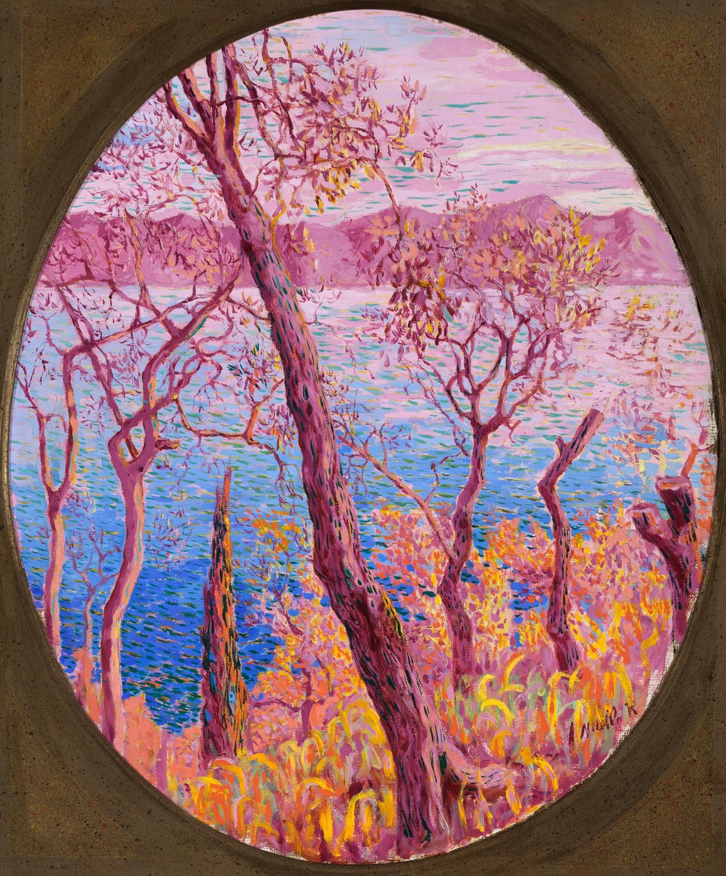 海上树木，c.1910-14 作者 鲁巴尔多·梅雷洛