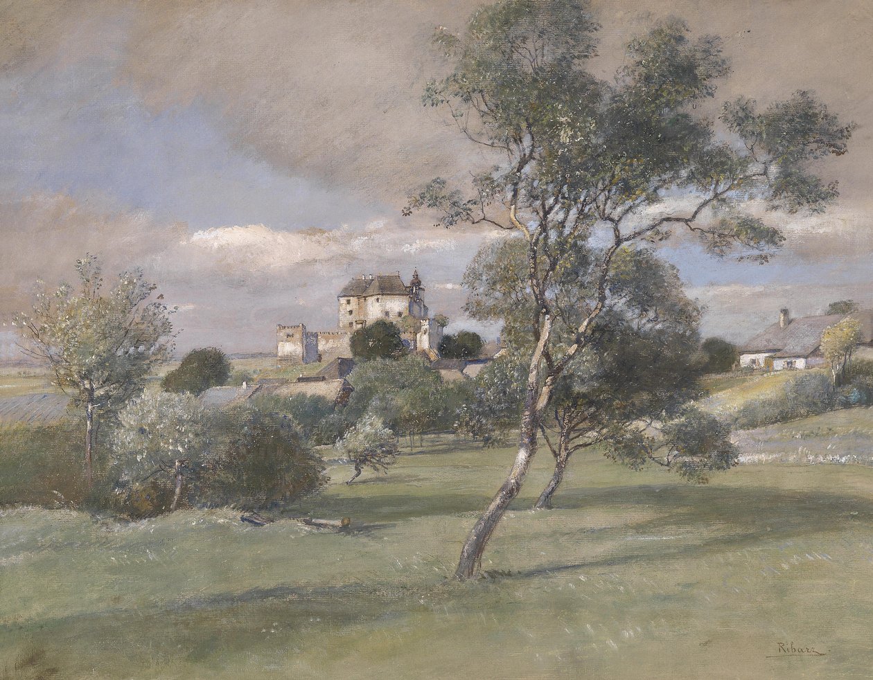 Waldvirtel的城堡Albrechtsberg 作者 鲁道夫·里巴兹（Rudolf Ribarz）