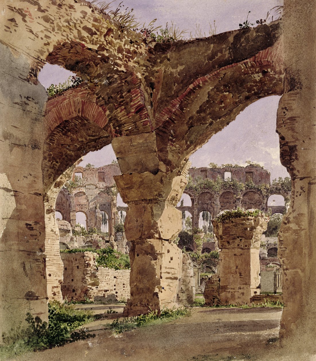 罗马斗兽场，罗马，1835年 作者 阿尔特的鲁道夫