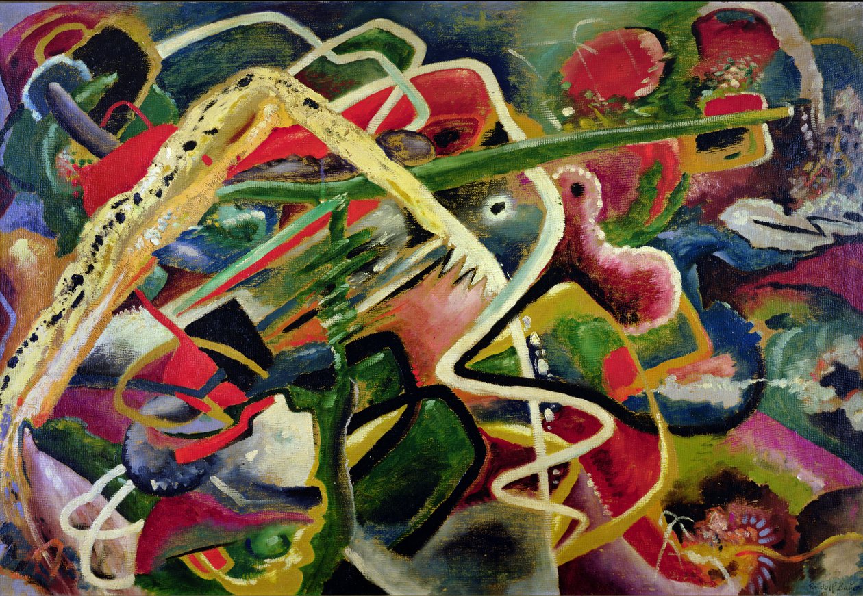 古希腊神话 9》，约 1917 年（木板油画） 作者 鲁道夫·鲍尔