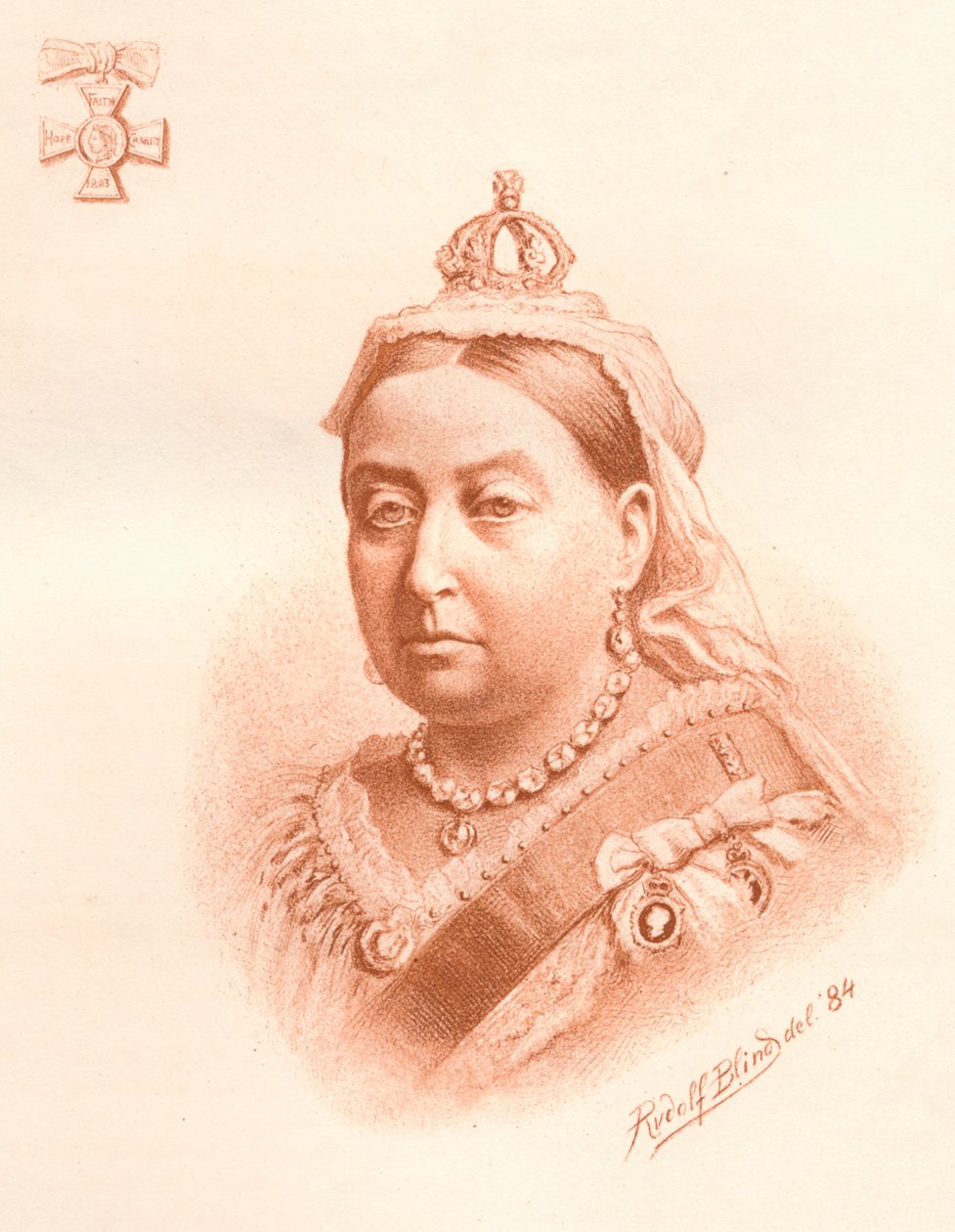 印度女皇陛下，1884年 作者 鲁道夫·布林德
