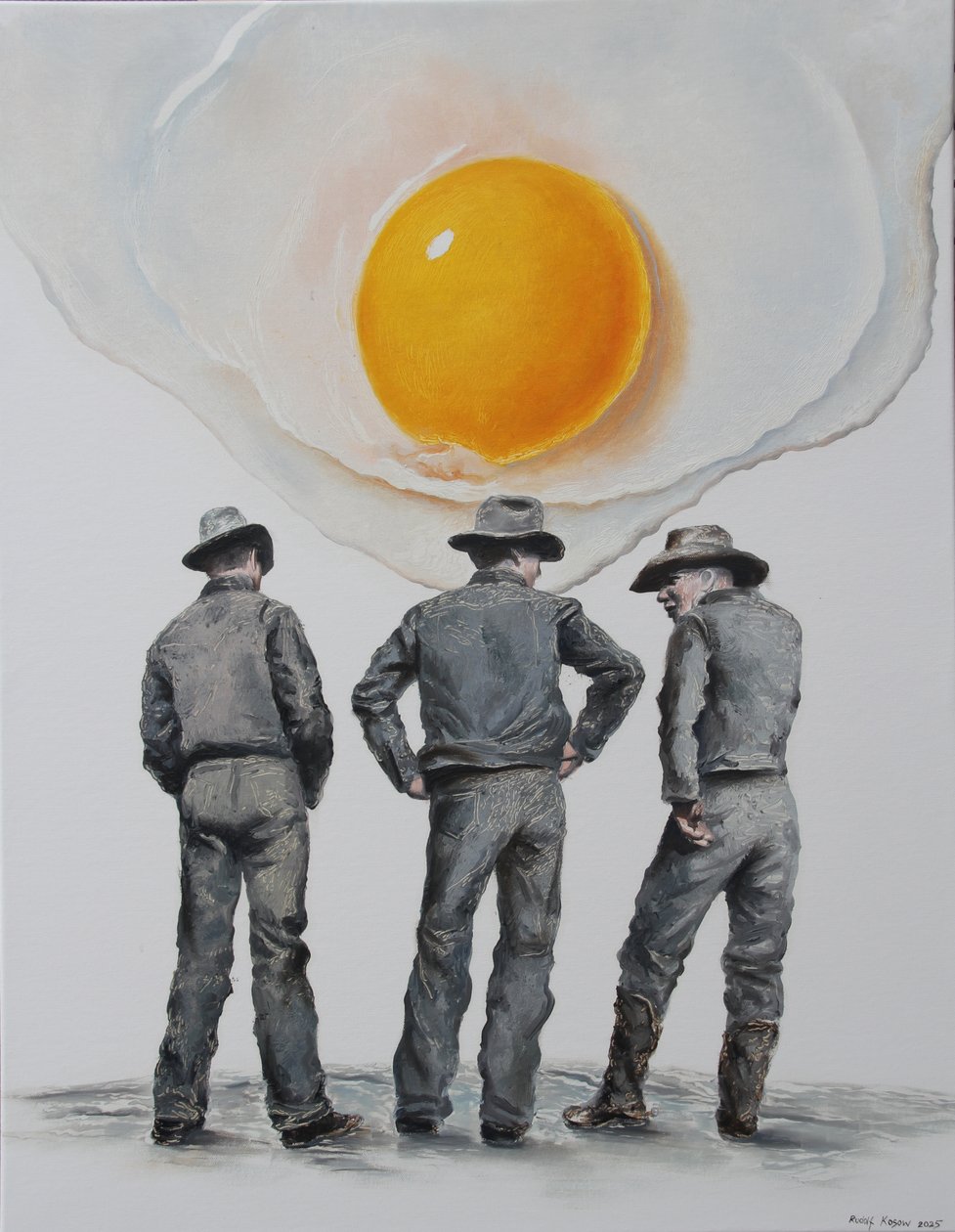 假货，2024 年（布面油画） 作者 